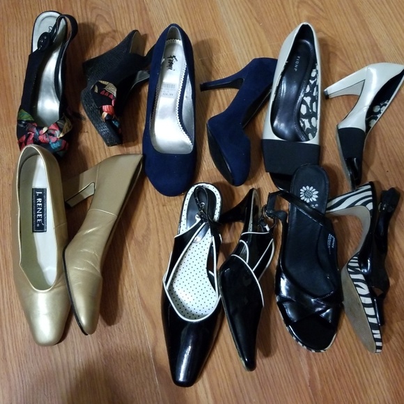 Lot of 6 Heels Pumps J. Renee Yellow Box 9M - Picture 1 of 1